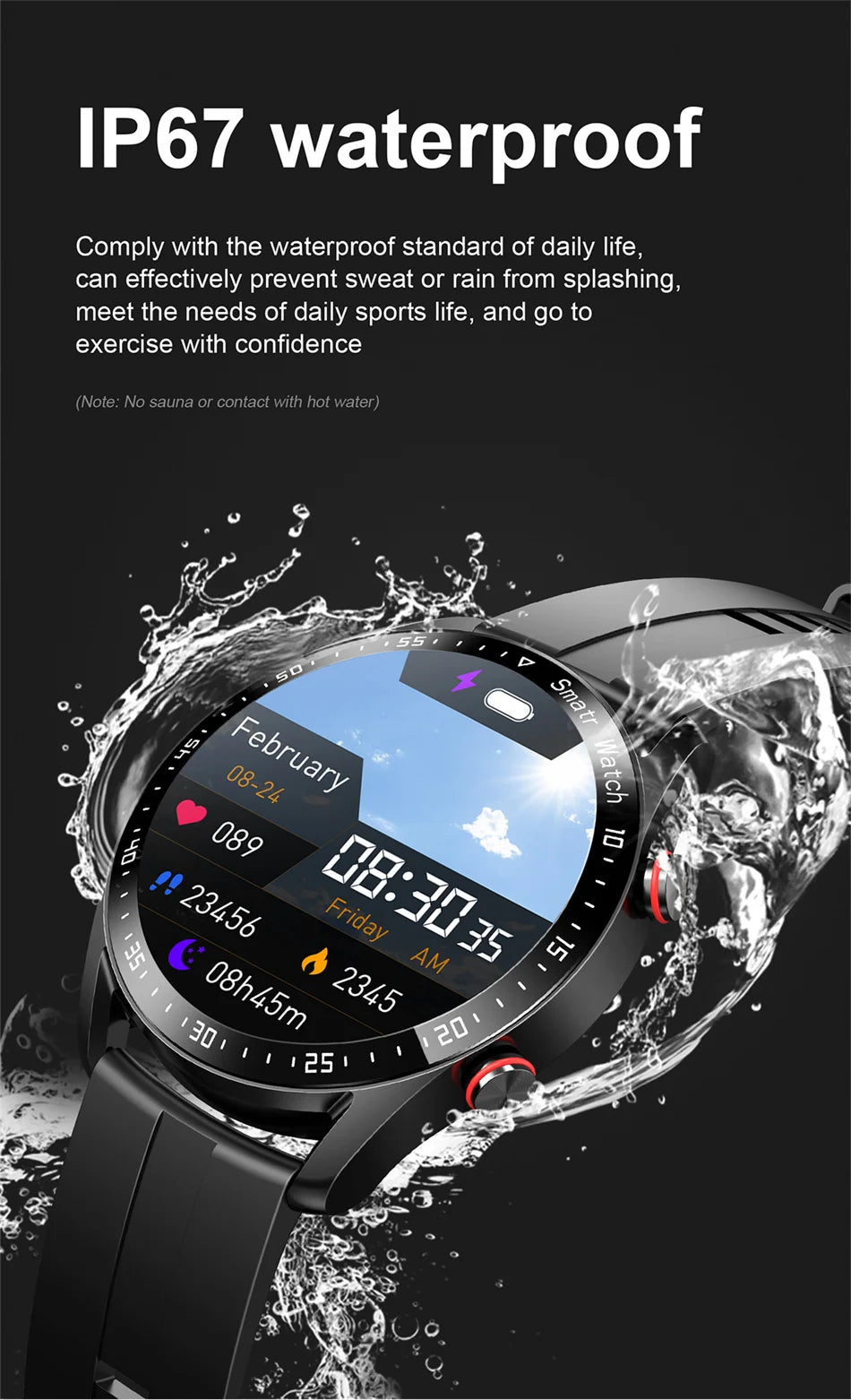 Smart Watch Men Laser Health Blood