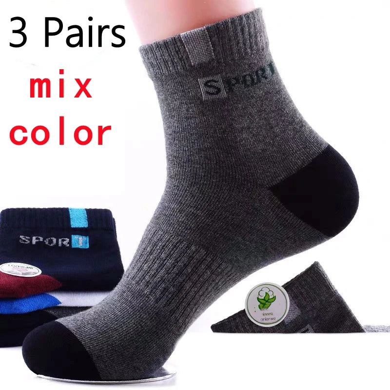 5 Pairs Socks MEN'S Mid-calf Spring