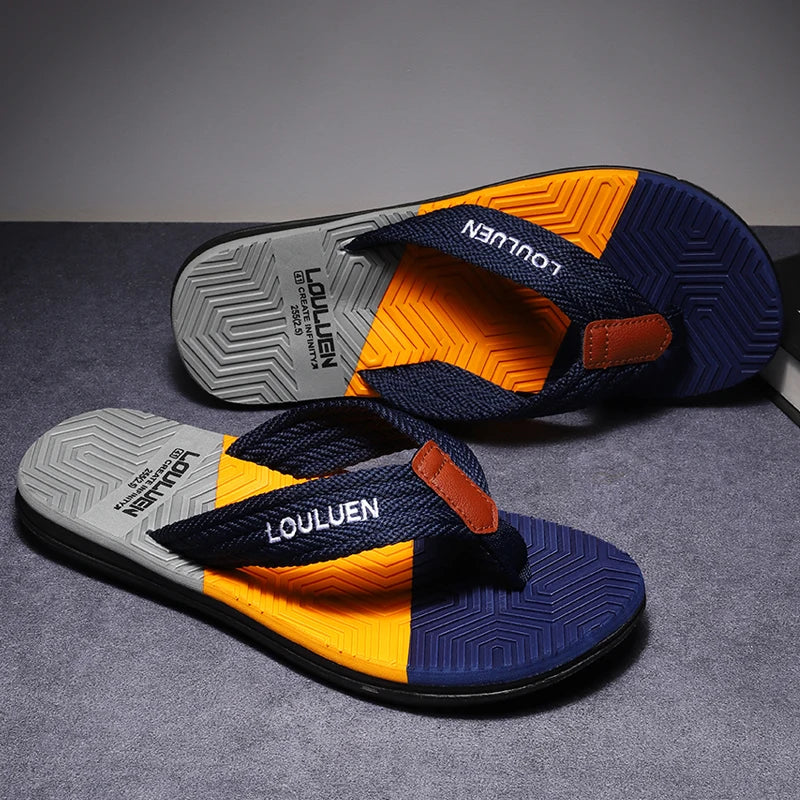 High Quality Hot Sale Men Flip Flops Summer Beach  Men Slippers Summer Outdoor