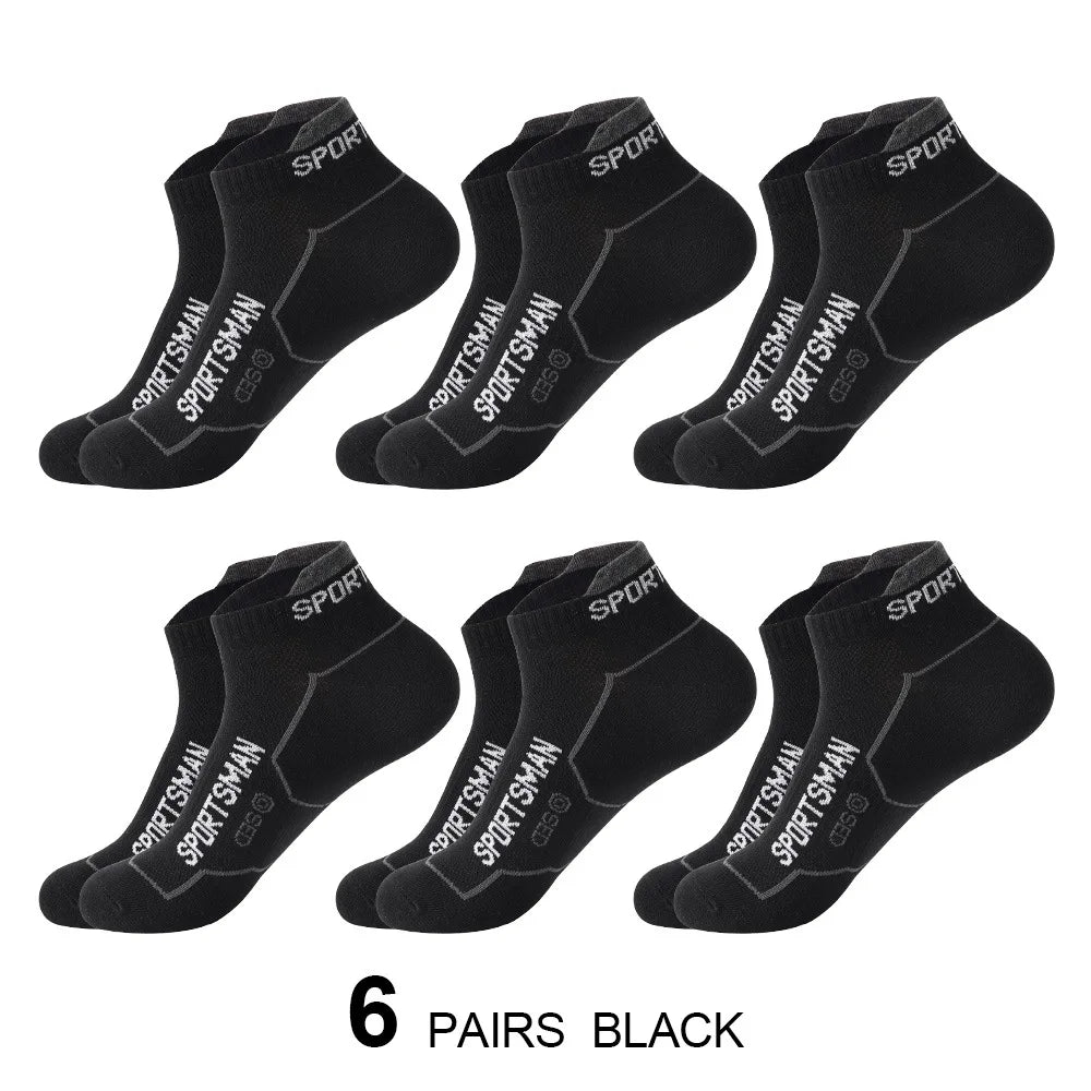 6 Pairs Socks Men's Short Socks
