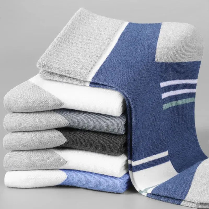 5 Pairs Socks MEN'S Mid-calf Spring