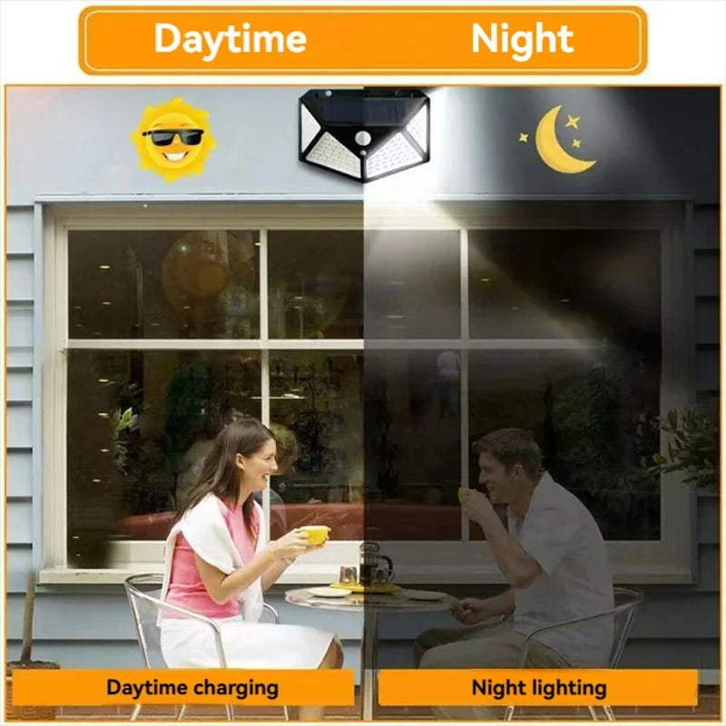Lights Outdoor Solar Lamp PIR Motion Sensor Solar Powered Sunlight Street Light for Garden Decoration