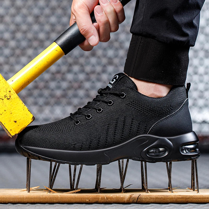 Sneakers Safety Shoes Men Indestructible Work shoes Tactical Boots