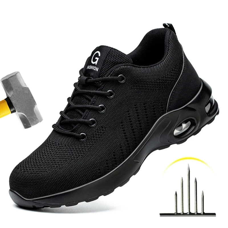 Sneakers Safety Shoes Men Indestructible Work shoes Tactical Boots