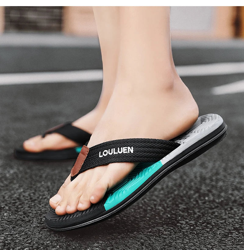 High Quality Hot Sale Men Flip Flops Summer Beach  Men Slippers Summer Outdoor
