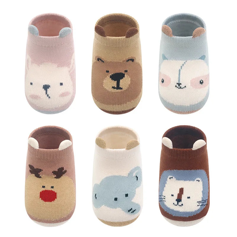 6 Pairs Kids Cotton Socks