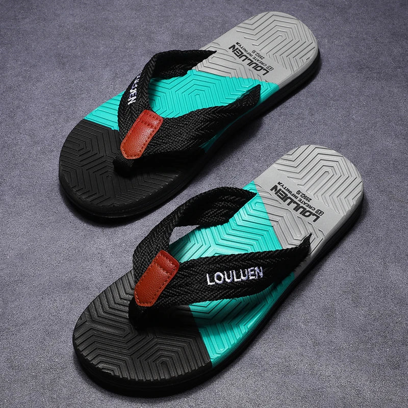 High Quality Hot Sale Men Flip Flops Summer Beach  Men Slippers Summer Outdoor