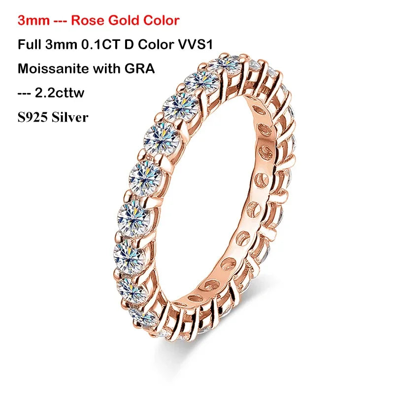 Ring For Women S925 Silver Wedding Band Rings Fine Jewelry