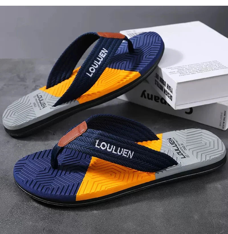 High Quality Hot Sale Men Flip Flops Summer Beach  Men Slippers Summer Outdoor