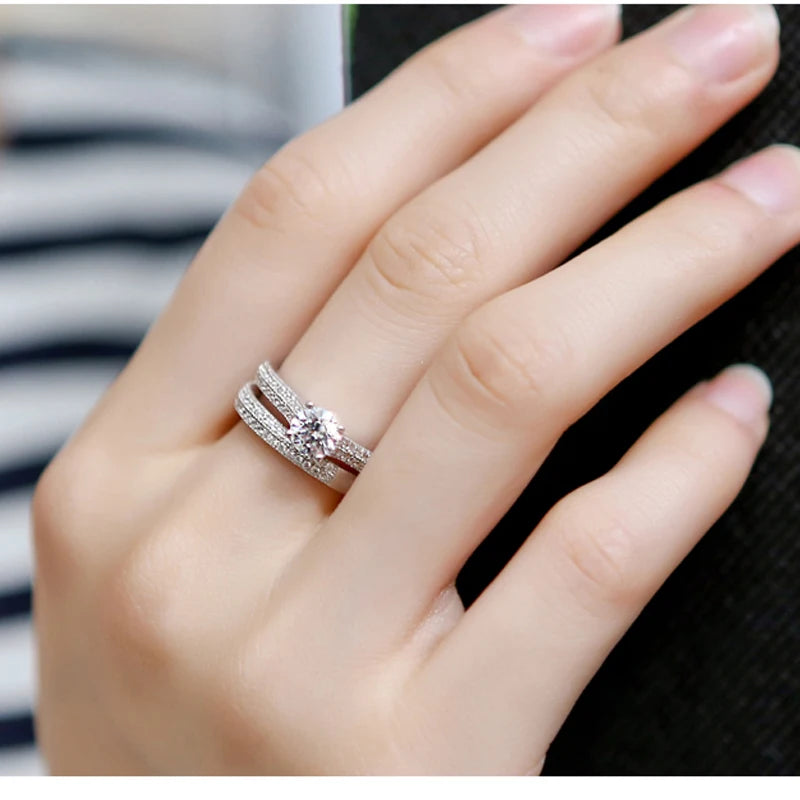 Ring Set For Women Lady Anniversary Gift Jewelry Bulk Sell