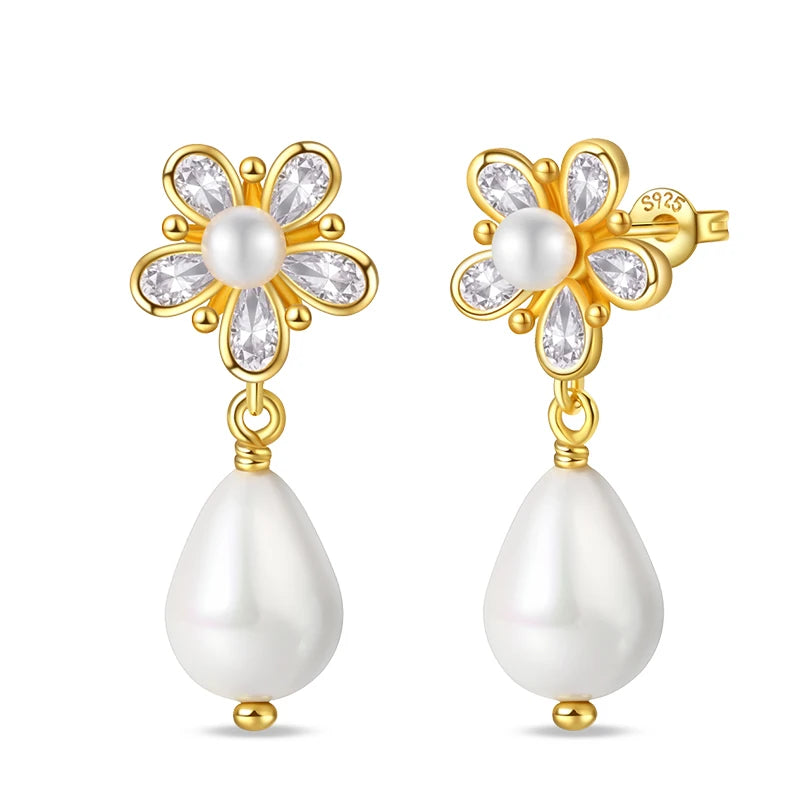 Classic Earrings 925 Silver Stars Moons Jewelry Gift