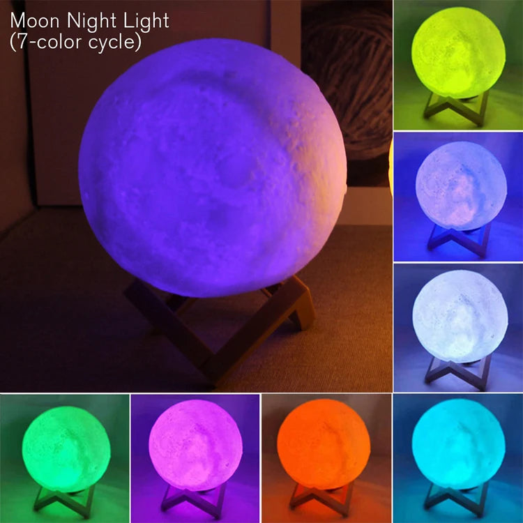 Moon Light Galaxy Light, Moon Night Light, Girl, Boy, Child Birthday Gift, Bedroom Decoration Indoor lighting