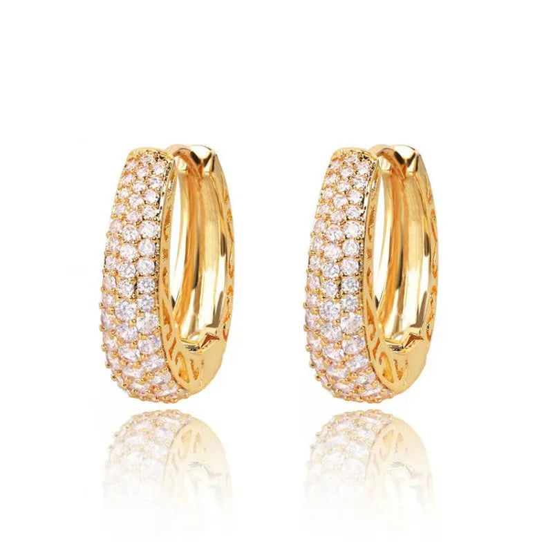 Earrings for Women Luxury Trendy Female Circle Earrings Statement Jewelry