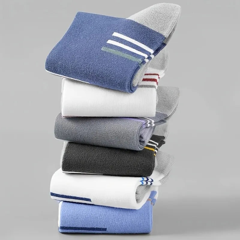 5 Pairs Socks MEN'S Mid-calf Spring