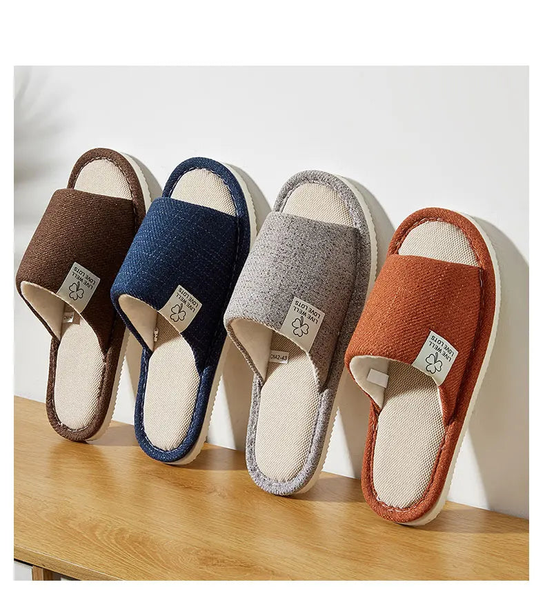 Home Linen Slippers For  Men's & Women's Shoes Summer
