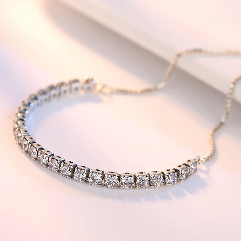Bracelet Love Elegant Zircon Tennis  Crystal