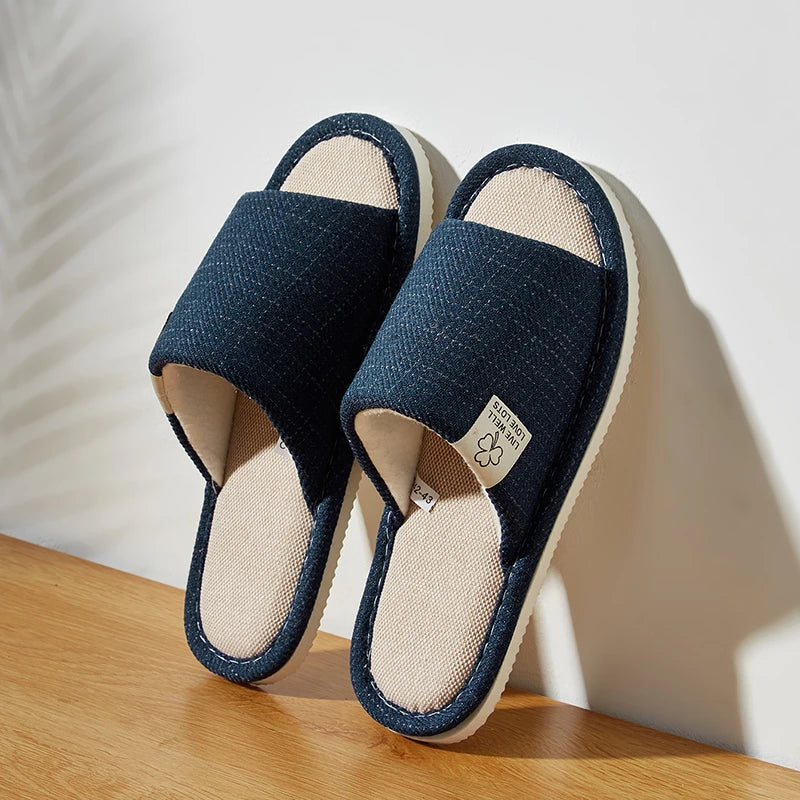 Home Linen Slippers For  Men's & Women's Shoes Summer