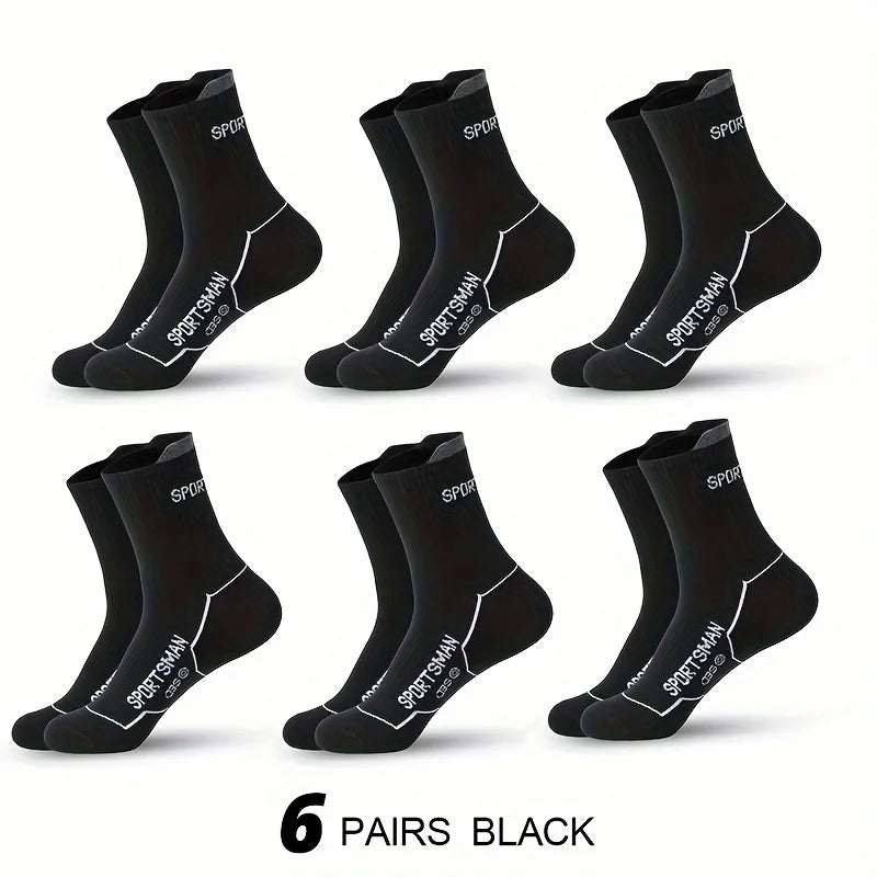 6 Pairs Socks Men's Short Socks