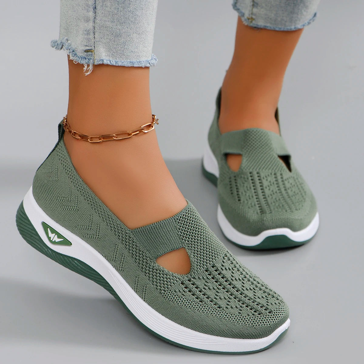 Spring new women's sports shoes, flat shoes