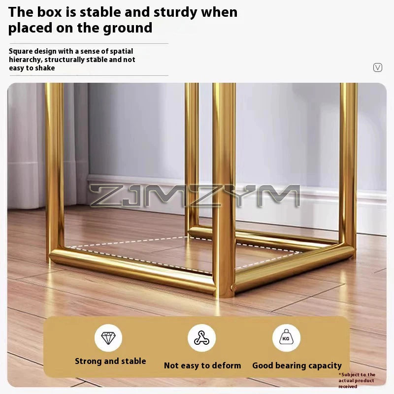 Stand Gold Display Rack for Flowers Living Room Flower Pot Stand