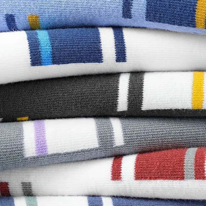 5 Pairs Socks MEN'S Mid-calf Spring