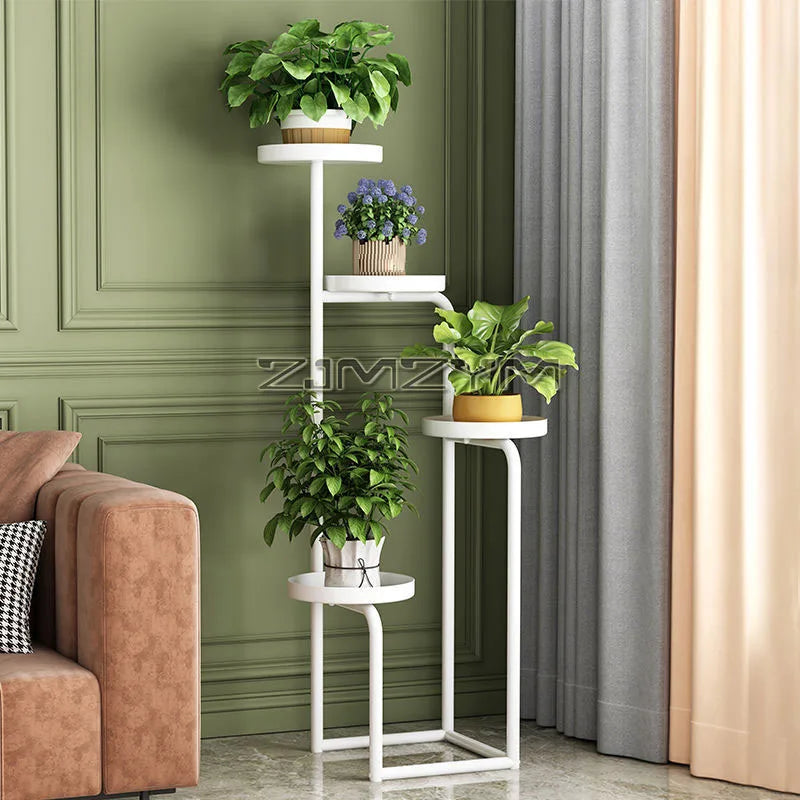 Stand Gold Display Rack for Flowers Living Room Flower Pot Stand