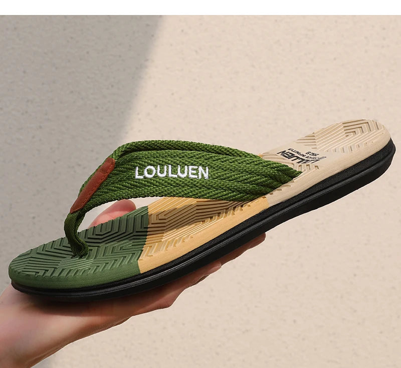 High Quality Hot Sale Men Flip Flops Summer Beach  Men Slippers Summer Outdoor