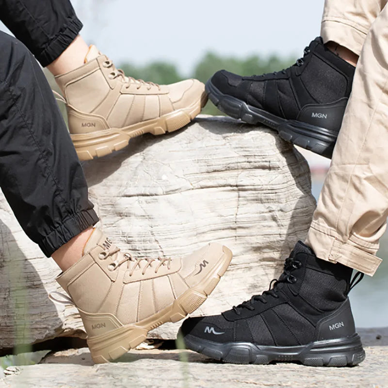 Safety Shoes Men Steel Toe Shoes Puncture-Proof Sneakers Women Non