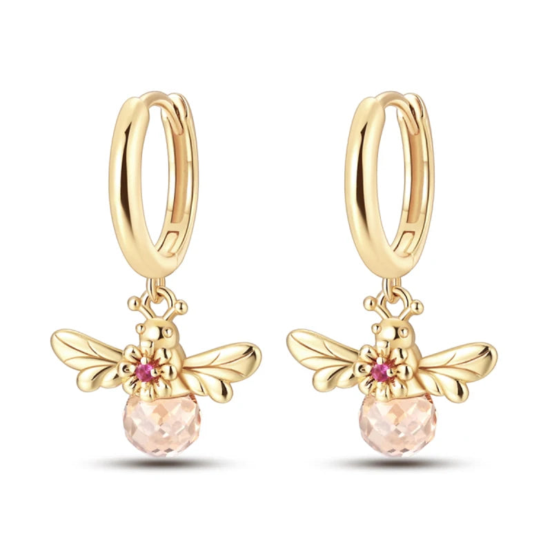 Classic Earrings 925 Silver Stars Moons Jewelry Gift