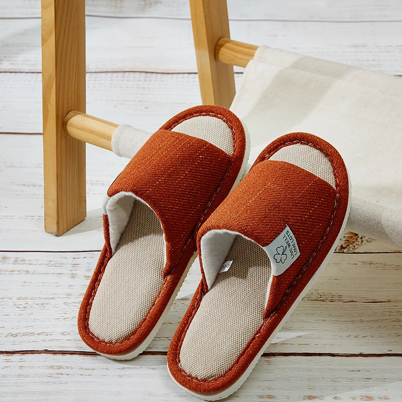 Home Linen Slippers For  Men's & Women's Shoes Summer