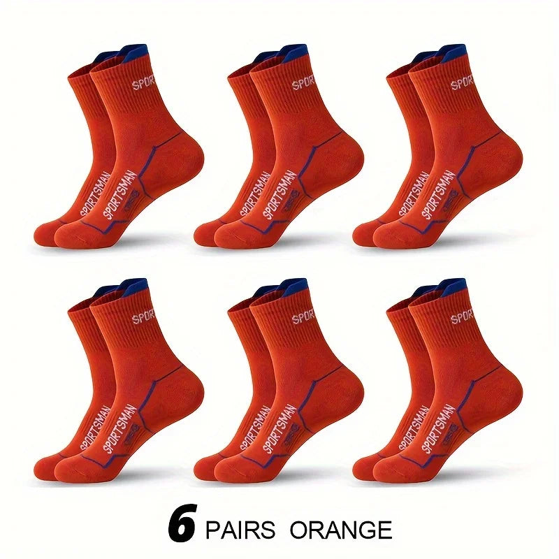 6 Pairs Socks Men's Short Socks