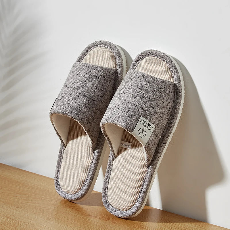 Home Linen Slippers For  Men's & Women's Shoes Summer