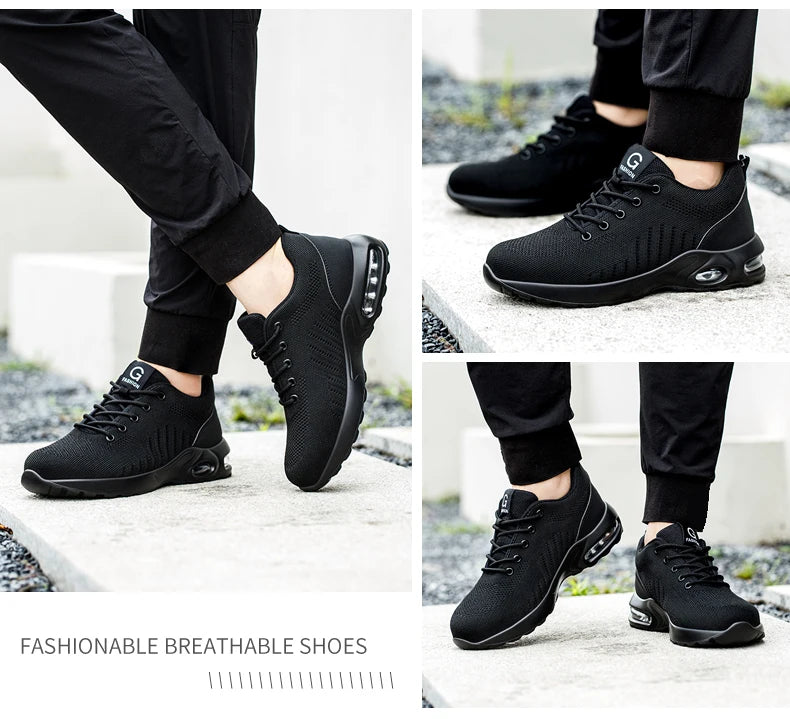 Sneakers Safety Shoes Men Indestructible Work shoes Tactical Boots