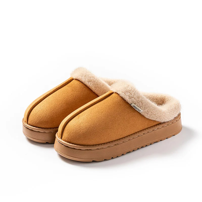 Fashion Women Fluffy Slippers for Autumn and Warm Unisex Slippers for Winter