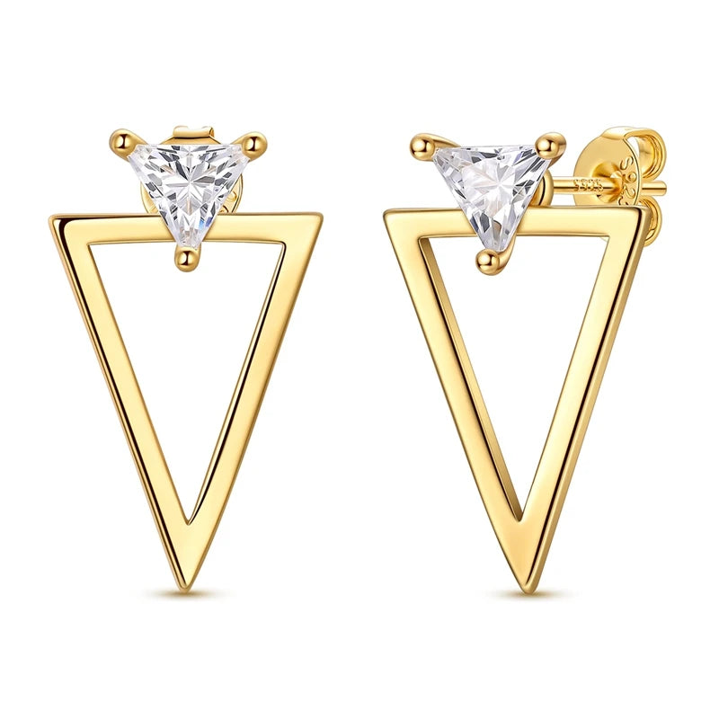 Classic Earrings 925 Silver Stars Moons Jewelry Gift