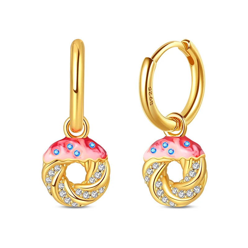 Classic Earrings 925 Silver Stars Moons Jewelry Gift