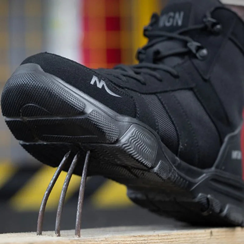 Safety Shoes Men Steel Toe Shoes Puncture-Proof Sneakers Women Non