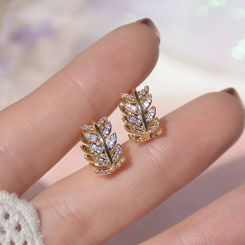 Earrings Women Hollow Out Irregular Gold Color  Luxury Trendy Jewelry