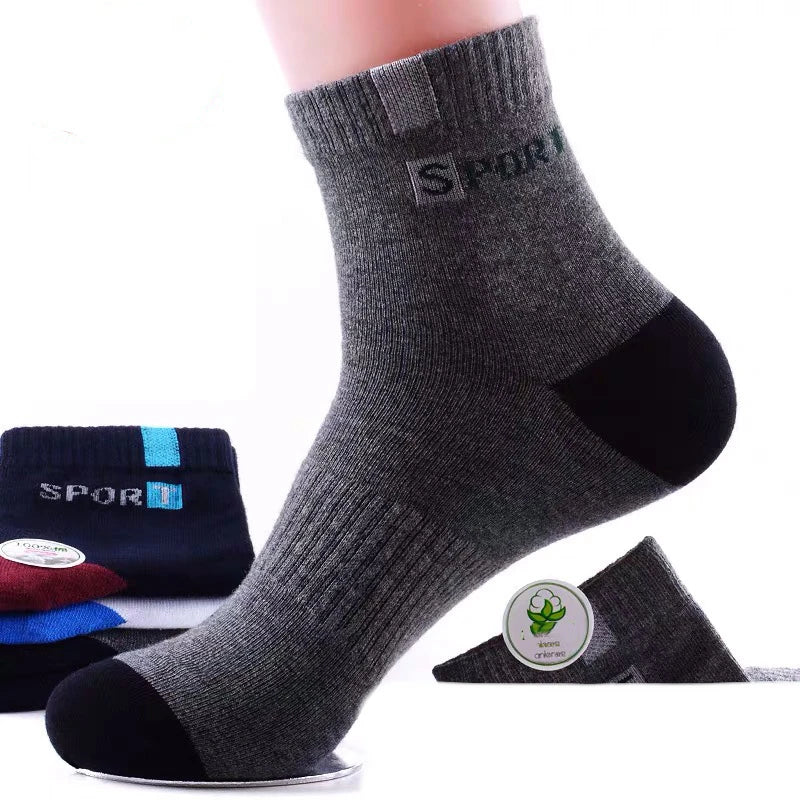 5 Pairs Socks MEN'S Mid-calf Spring