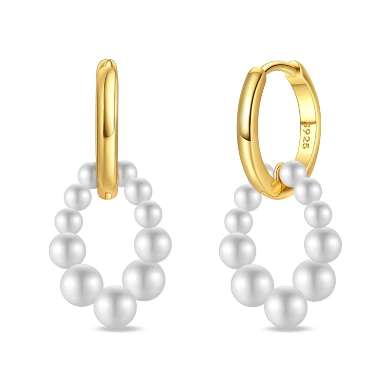 Classic Earrings 925 Silver Stars Moons Jewelry Gift