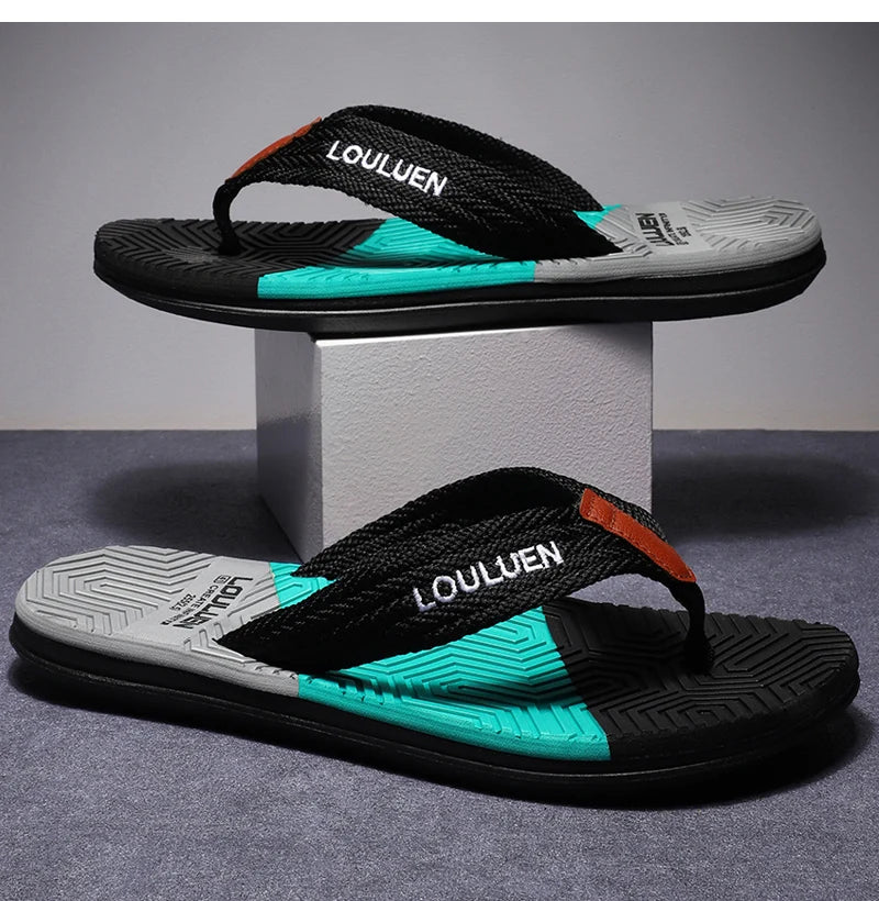 High Quality Hot Sale Men Flip Flops Summer Beach  Men Slippers Summer Outdoor