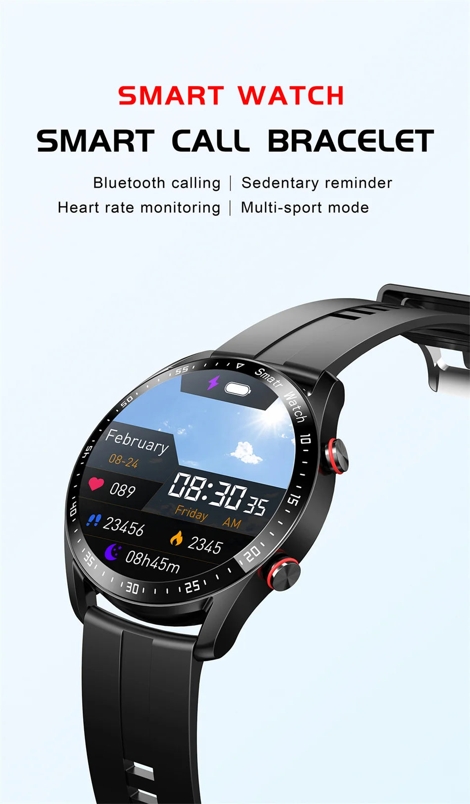 Smart Watch Men Laser Health Blood