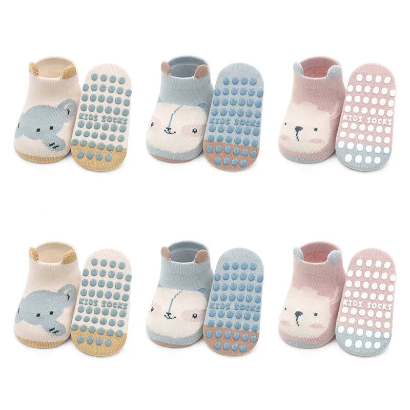 6 Pairs Kids Cotton Socks