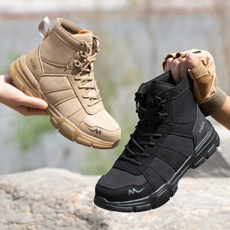 Safety Shoes Men Steel Toe Shoes Puncture-Proof Sneakers Women Non