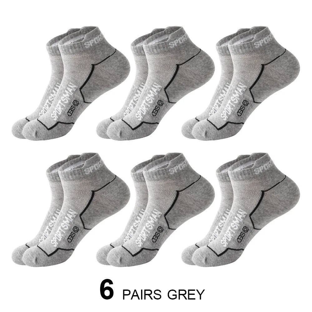 6 Pairs Socks Men's Short Socks