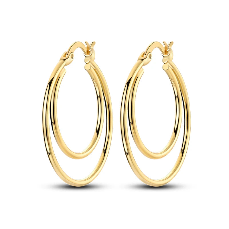 Classic Earrings 925 Silver Stars Moons Jewelry Gift